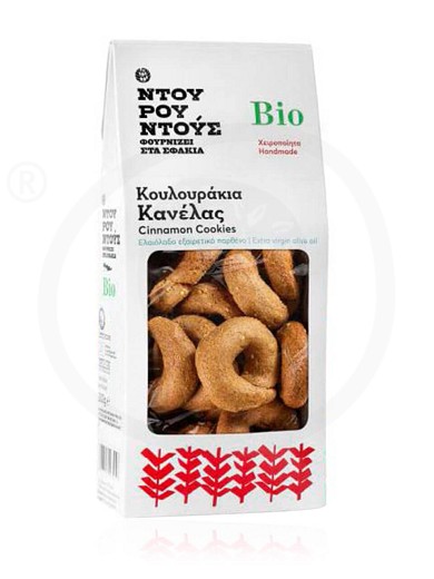 Cretan handmade organic cinnamon biscuits "Douroudous Bakery" 200g