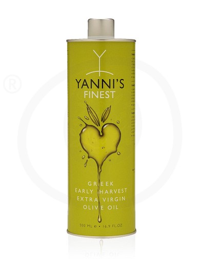 Extra virgin olive oil «Finest» from Chalkidiki "Yannis" Tin 500ml