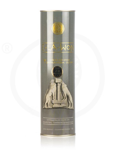 Extra virgin olive oil «Traditional» from Attica "Elawon" Tin 1L