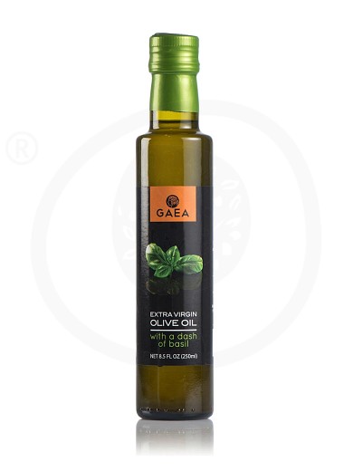 Extra virgin olive oil with basil aroma "Gaea" 250ml