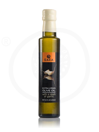 Extra virgin olive oil with garlic aroma "Gaea" 250ml