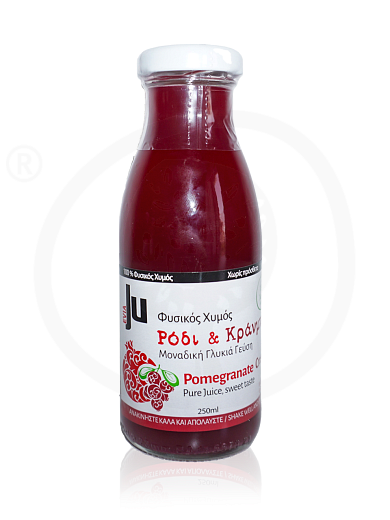 Fresh pomegranate juice with cranberry from Evia "EviaJu" 250ml