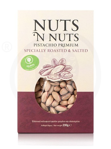 Greek roasted & salted pistachios from Attica "Nuts 'n Nuts" 230g