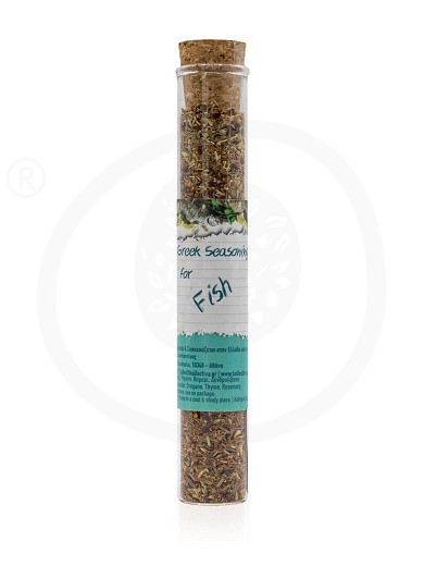 Greek seasoning for fish in test tube from Attica "Kollectiva" 17g