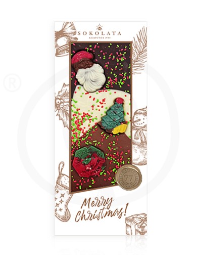 Handmade Christmas chocolate «Art», from Thessaloniki "Agapitos 1944" 120g