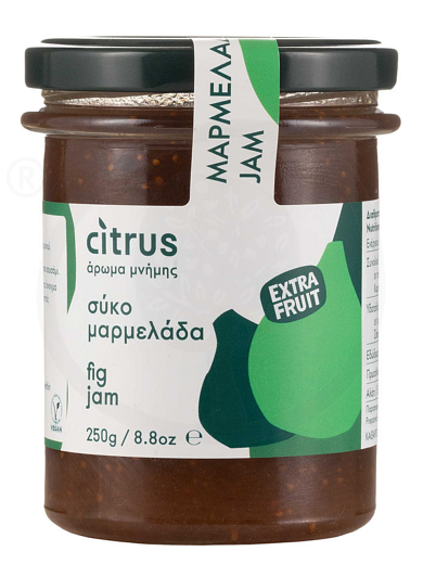 Handmade fig jam from Chios "Citrus" 250g