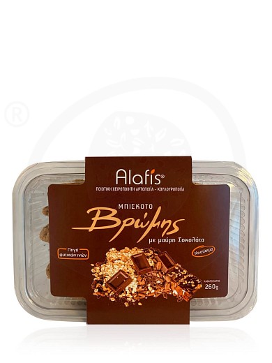 Handmade oat biscuits with dark chocolate from Attica "Alafis" 260g