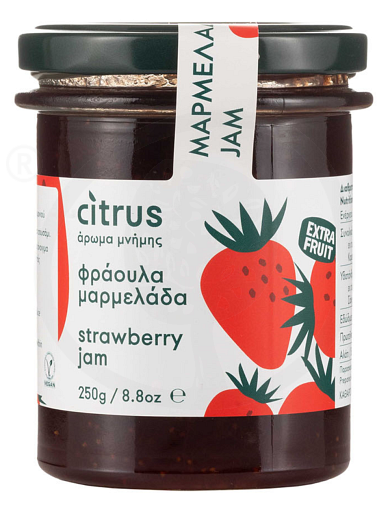 Handmade strawberry jam from Chios "Citrus" 250g