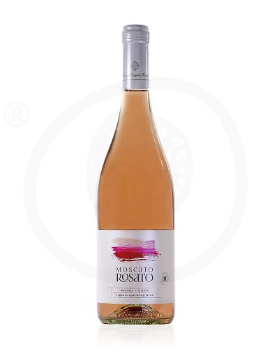 «Moscato Rosato» Semi sweet Rose Semi sparkling Wine "Limnos Organic Wines" 750ml