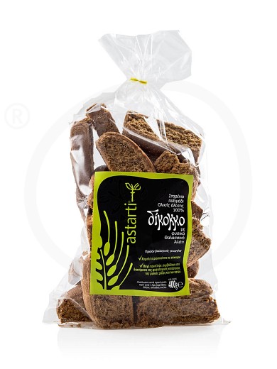 Organic emmer wheat rusks, from Kythira "Astarti" 400g