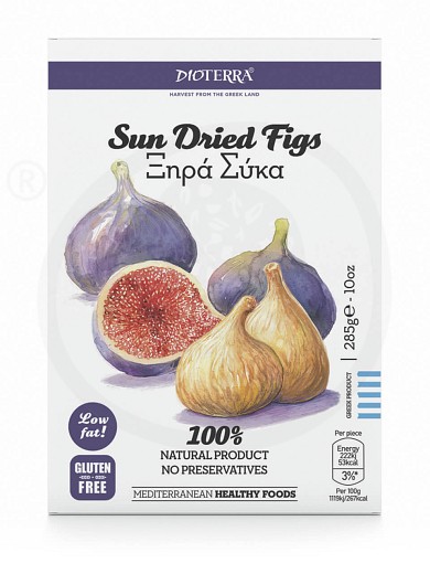Premium sun - dried figs from Kalamata "Dioterra" 285g