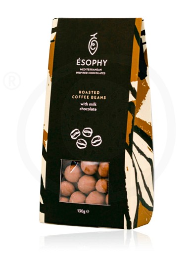 Roasted coffee beans with milk chocolate "Ésophy" 130g