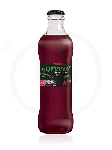 Sour cherry juice with stevia from Attica "Green Cola" 250ml