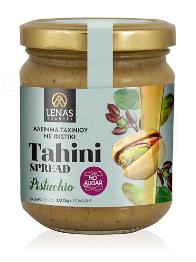 Sugar free tahini spread with pistachio, from Korinthia "Lena's Gourmet" 190g