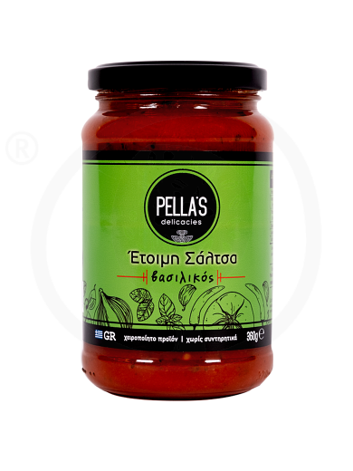 Tomato sauce with basil from Pella "Pella's Delicacies" 360g
