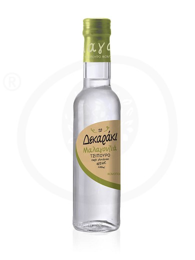 Tsipouro (grape distillate) Malagouzia without aniseed "To Dekaraki" 200ml