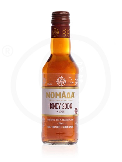 Ανθρακούχο ποτό με μέλι & λεμόνι, Κρήτης "Nomada" 250ml