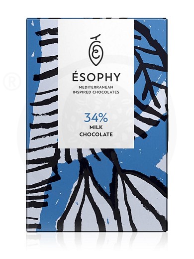 Σοκολάτα γάλακτος 34% "Ésophy" 50g