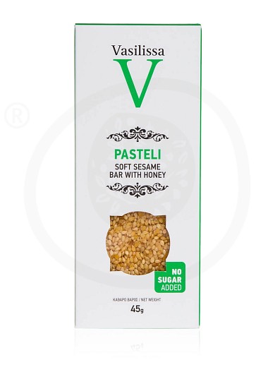 Παραδοσιακό χειροποίητο μαλακό παστέλι, χωρίς ζάχαρη, Εύβοιας «Vasilissa» "Stayia Farm" 45g
