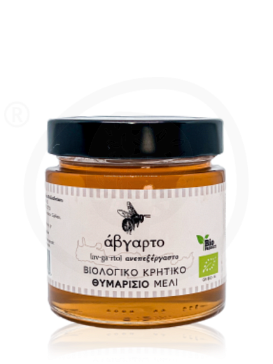 Βιολογικό θυμαρίσιο μέλι Κρήτης "Άβγαρτο" 300g