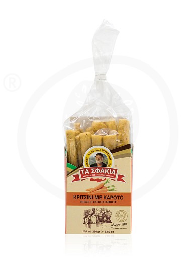 Breadsticks with carrot «Ta Sfakia» from Crete "Votzakis Bakery" 250g