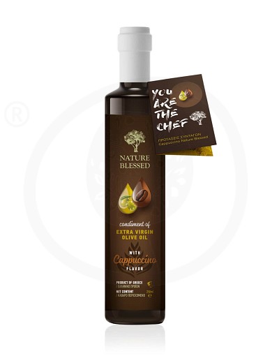 Extra virgin olive oil with cappuccino flavor from Thessaloniki "Nature Blessed" 250ml