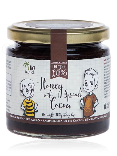 Gluten & sugar-free honey spread with cacao, from Evia «The Bee Bros» "Stayia Farm" 300g