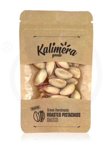 Greek roasted & salted pistachios with lemon juice from Volos "Kalimera Goods" 50g