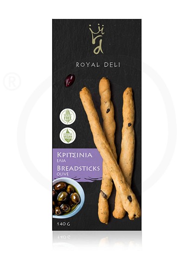 Handmade breadsticks with olives, from Attica "Royal Deli" 140g