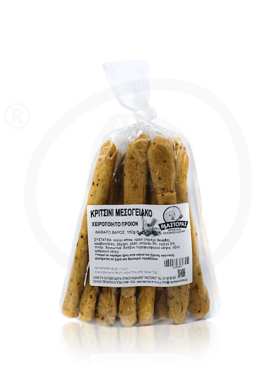 Handmade Mediterranean breadsticks from Attica "Mastoras" 150g