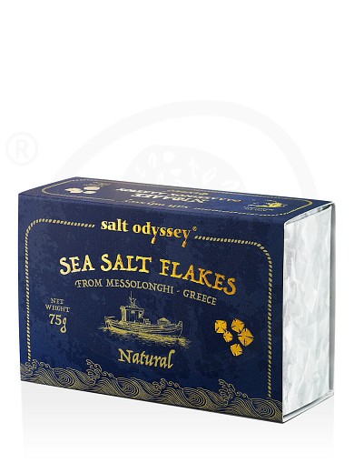 Natural sea salt flakes from Mesologgi "Salt Odyssey" 75g
