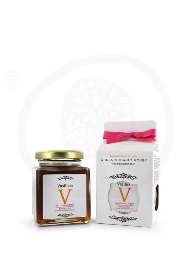 Organic wild forest, heather & wild herbs honey from Evia «Vasilissa» "Stayia Farm" 250g