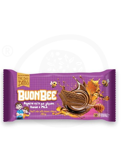 Soft cake with cocoa & honey filling "Buonbee", from Evia «The Bee Bros» "Stayia Farm" 25g