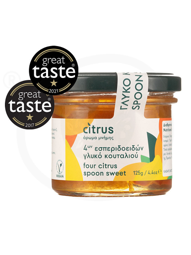 Traditional four citrus fruits spoon-sweet, from Chios "Citrus" 125g