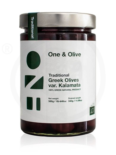 Traditional Kalamata olives «One & Olive» "Olive Ergo Anagnostopoulos" 580g