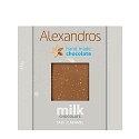 Handgemachte Milchschokolade mit knusprigen Butterbonbons und Himalaya-Salz aus Attika "Alexandros" 90g